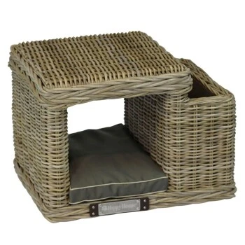 Happy House Rattanhocker Mit Zeitschriftenständer 4 Happy House Rattanhocker Mit Zeitschriftenständer – Bild 2