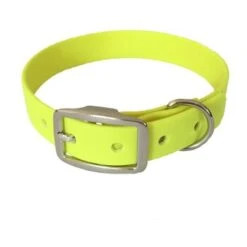 Bio-leine 52-62cm HU Biothane Halsband Neon Gelb 21 Cm, 30 Cm