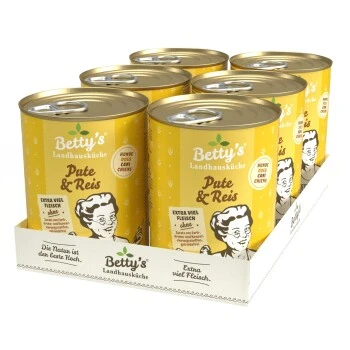 Betty's Landhausküche Pute & Reis 6 X 400g Für Hund 7 Betty's Landhausküche Pute & Reis 6 X 400g Für Hund – Bild 5