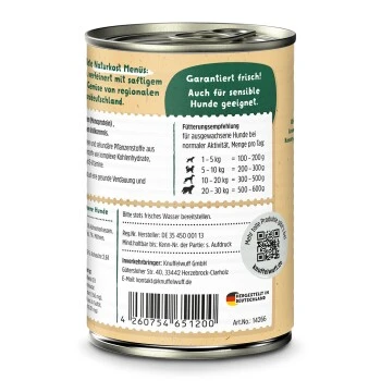 Knuffelwuff Nassfutter Hühnchen Mit Langkornreis & Karotten 6 X 400g 5 Knuffelwuff Nassfutter Hühnchen Mit Langkornreis & Karotten 6 X 400g – Bild 3