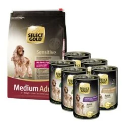 SELECT GOLD Sensitiv Medium Adult Mischfütterungs-Set 7tlg.