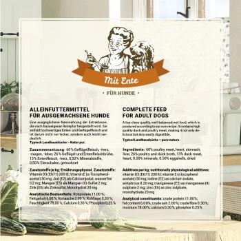 Betty's Landhausküche Mit Ente 6 X 200g Für Hund 7 Betty's Landhausküche Mit Ente 6 X 200g Für Hund – Bild 5