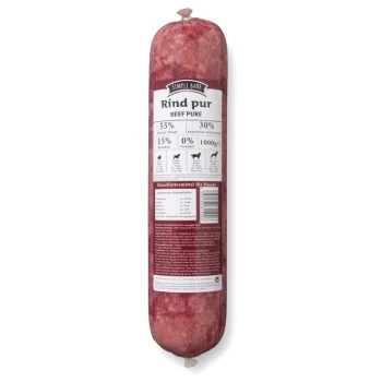 ProCani SIMPLE BARF Rind Pur 8x1 Kg 3 ProCani SIMPLE BARF Rind Pur 8x1 Kg