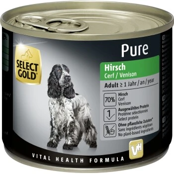 SELECT GOLD Pure Adult Hirsch 6x200 G 3 SELECT GOLD Pure Adult Hirsch 6x200 G