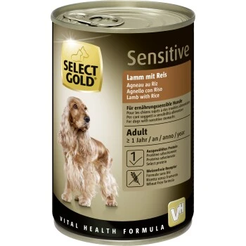 SELECT GOLD Sensitive Adult Lamm Mit Reis 6x400 G 3 SELECT GOLD Sensitive Adult Lamm Mit Reis 6x400 G