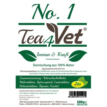 Tea4Vet No.1-Immun & Kraft 120 G 4 Tea4Vet No.1-Immun & Kraft 120 G – Bild 2