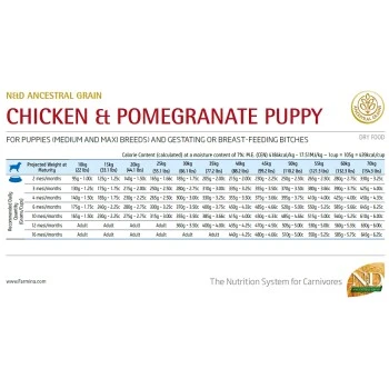 Farmina N&D Dog ANCESTRAL GRAIN Puppy Medium/Maxi Huhn, Dinkel Und Granatapfel 12 Kg 4 Farmina N&D Dog ANCESTRAL GRAIN Puppy Medium/Maxi Huhn, Dinkel Und Granatapfel 12 Kg – Bild 2