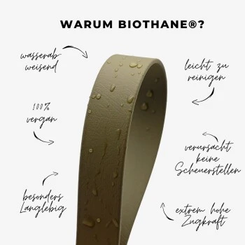 THE DOG IDEA Biothane Halsband Beige Schwarz XS 7 THE DOG IDEA Biothane Halsband Beige Schwarz XS – Bild 5