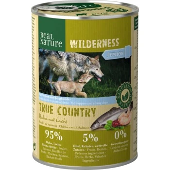 REAL NATURE WILDERNESS Junior Huhn Mit Lachs 6x400 G 3 REAL NATURE WILDERNESS Junior Huhn Mit Lachs 6x400 G