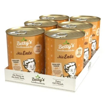 Betty's Landhausküche Mit Ente 6 X 800g Für Hund 4 Betty's Landhausküche Mit Ente 6 X 800g Für Hund – Bild 2