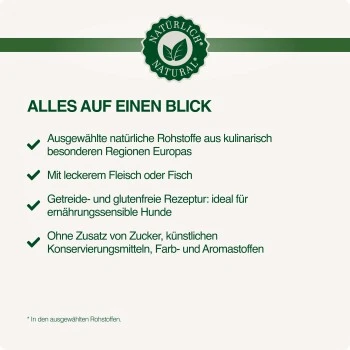 REAL NATURE Country Selection Adult 6x400g Mediterran Mit Büffel & Huhn 5 REAL NATURE Country Selection Adult 6x400g Mediterran Mit Büffel & Huhn – Bild 3