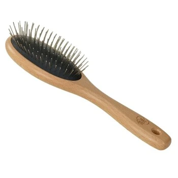 TAKE CARE Holzbürste Metallstifte Mittellanges Fell 3 TAKE CARE Holzbürste Metallstifte Mittellanges Fell