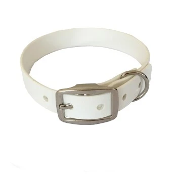 Bio-leine 52-62cm HU Biothane Halsband Weiß 24 Cm, 33 Cm 3 Bio-leine 52-62cm HU Biothane Halsband Weiß 24 Cm, 33 Cm