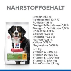 Hill's Science Plan Senior Vitality Large Breed Mature Adult 6+ Mit Huhn 14 Kg -Hundebedarf e718dddb398dca00f75a5ba3ec47d4bc00fac342 52742025964 5